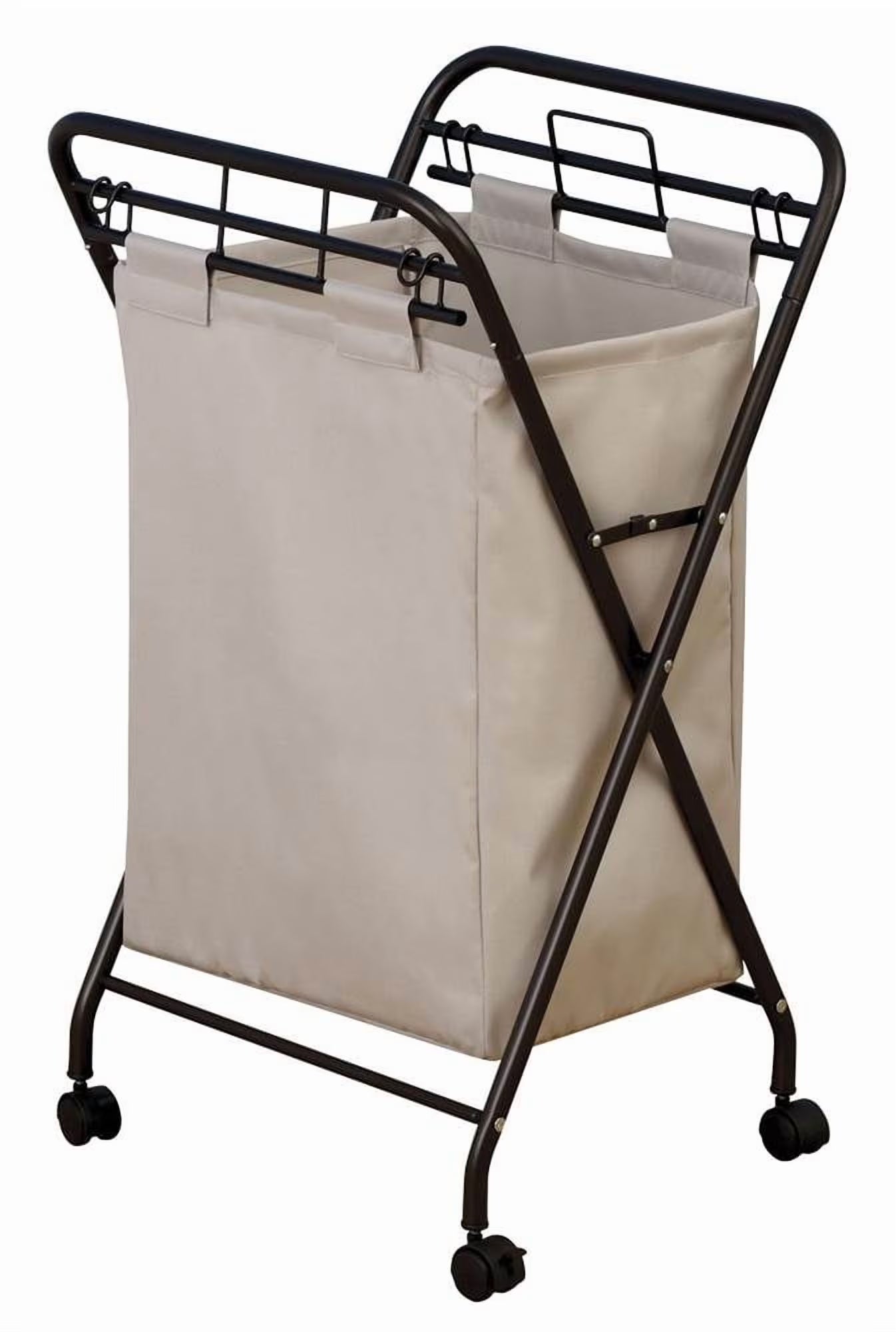 Laundry Hamper with Lift-Out Bag, Antique Bronze
