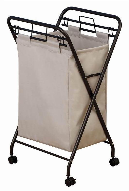 Laundry Hamper with Lift-Out Bag, Antique Bronze